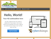 Tablet Screenshot of lombokdream.com